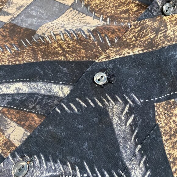 Riscatto Italia Abstract Men's Button Down Size Medium Poor Condition - Picture 6 of 8